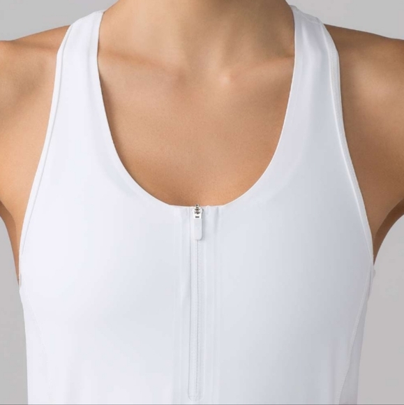 Lululemon Final Lap Dress White Athletic Workout Wear - Picture 3 of 13